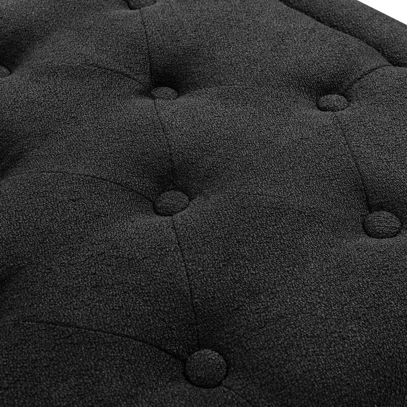 Adeco Queen-Sized Headboard with Adjustable Metal Legs