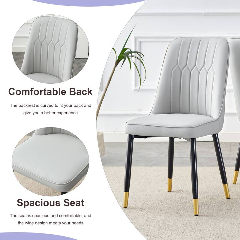 Convertible Round Dining Table Set with Light Gray Ergonomic Chairs