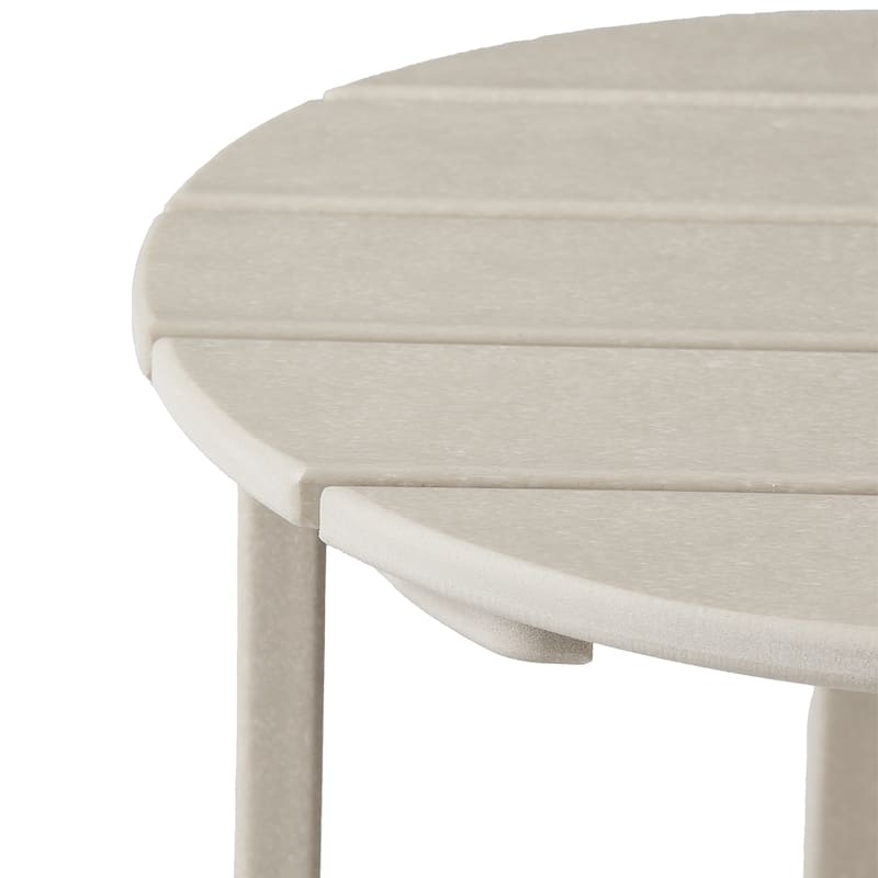 Polytrends Altura Eco-friendly All Weather Round 18" Side Table