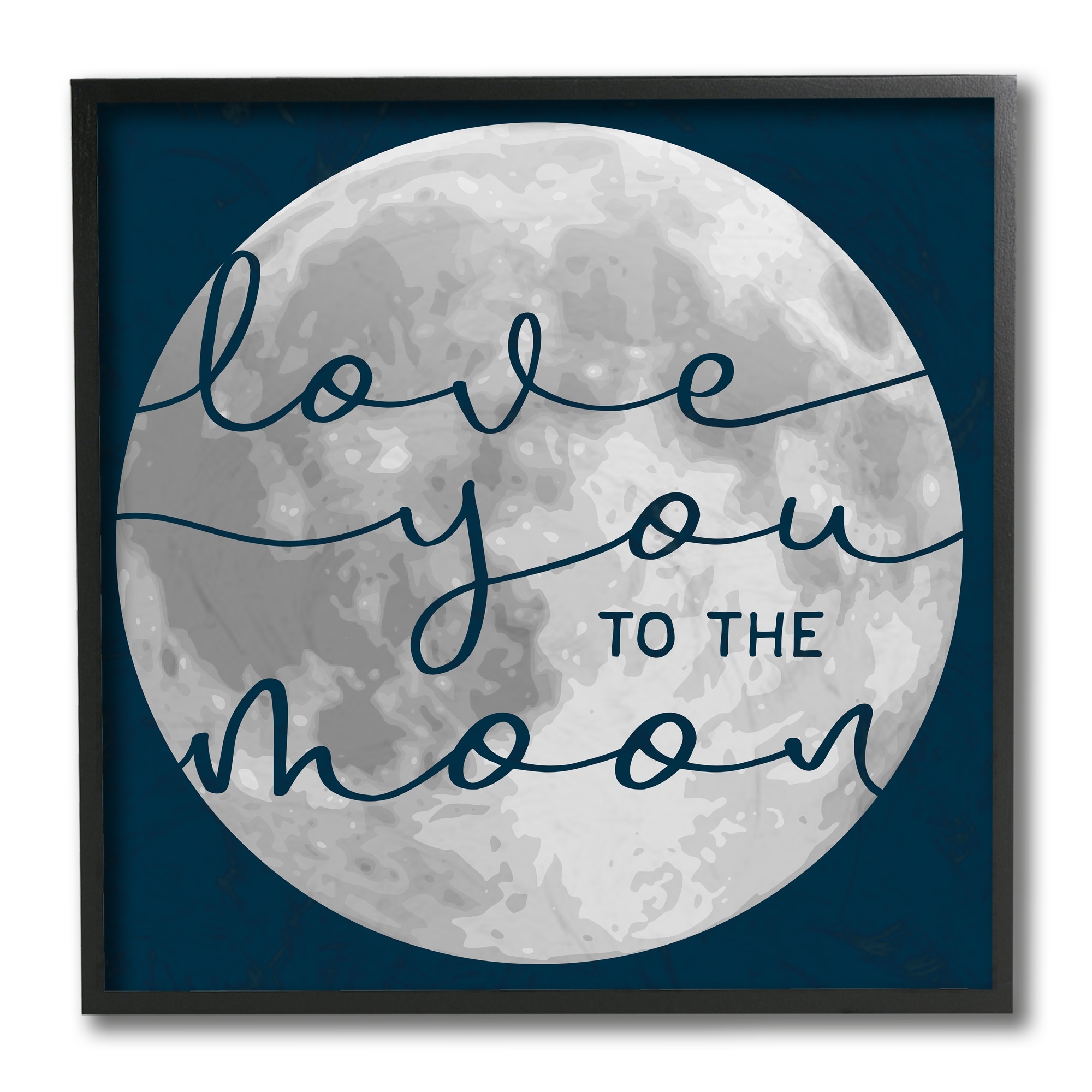 "I Love You To The Moon And Back" Kids Wall Plaque - Pink With White Border, Ready To Hang Nursery Decor - View #8