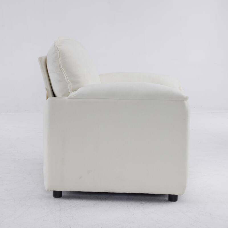 Chenille Oversized Lounge Chair with Thick Cushions and High Back Support Wide Seat