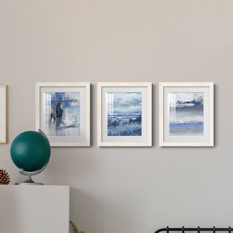 Soft Solace Indigo-Premium Framed Print - Ready to Hang