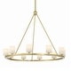 preview thumbnail 1 of 5, Crystorama Lighting Group ARA-10265-ST Aragon 10 Light 35" Wide LED Soft Brass