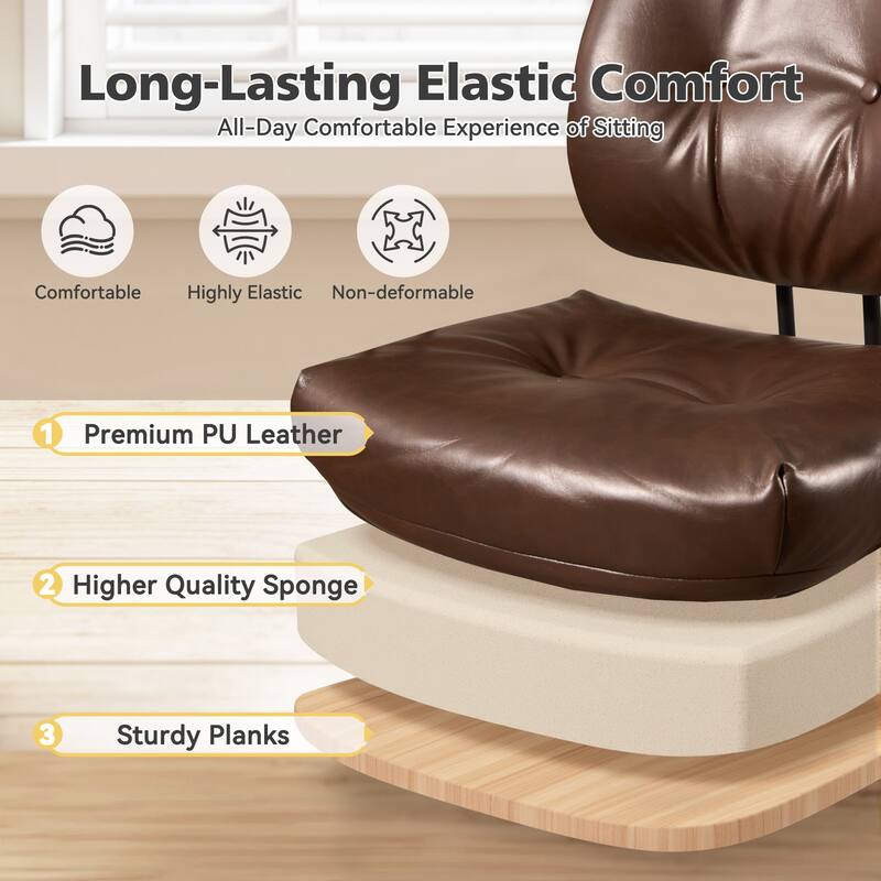 HOOOWOOO Modern Office Chair Adjustable Swivel Task Chair