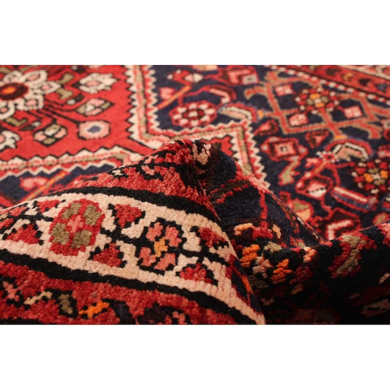 ECARPETGALLERY Hand-knotted Andelz Dark Navy Wool Rug - 3' 1" x 10' 6"