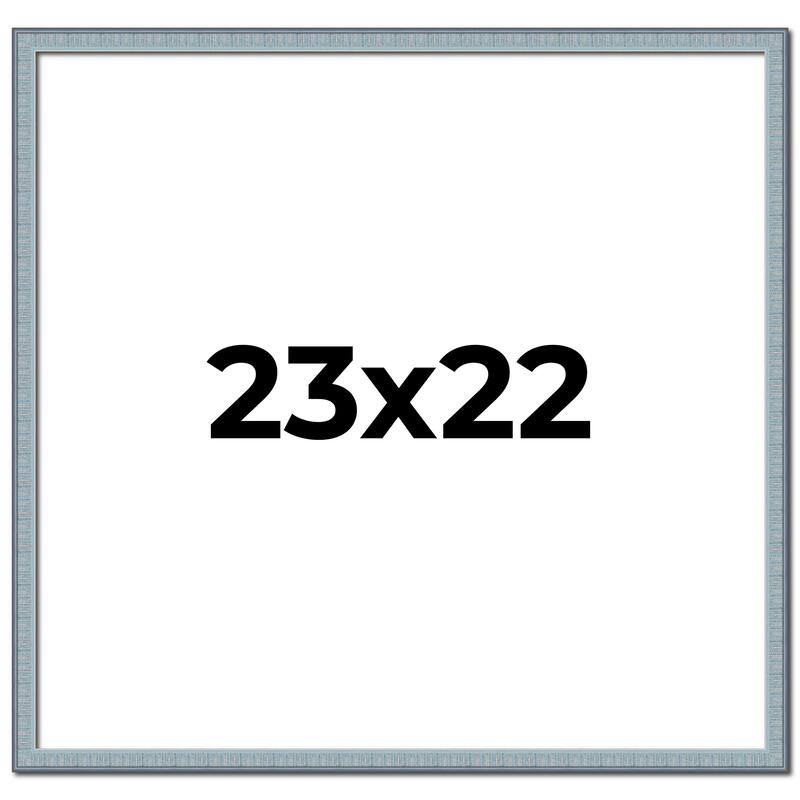 23x22 Frame Rustic Sky Blue Solid Wood Picture Frame | 0.75 Inch