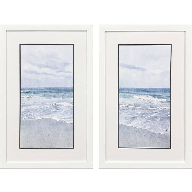 Paragon Tranquil Ocean Framed Art - Set of 2