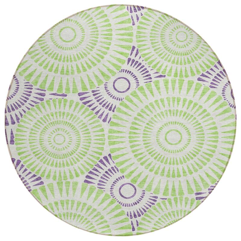HomeRoots Geometric Transitional Rectangle Outdoor Rug