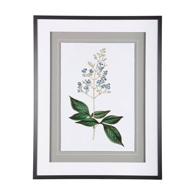 Soft Blue Botanicals IV Framed Art Print