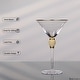 preview thumbnail 11 of 23, Premium Clear Stem Crystal Martini Glasses with Rim and Diamond-like Rhinestones, Elegant 10oz Glassware Set for Cosmopolitan