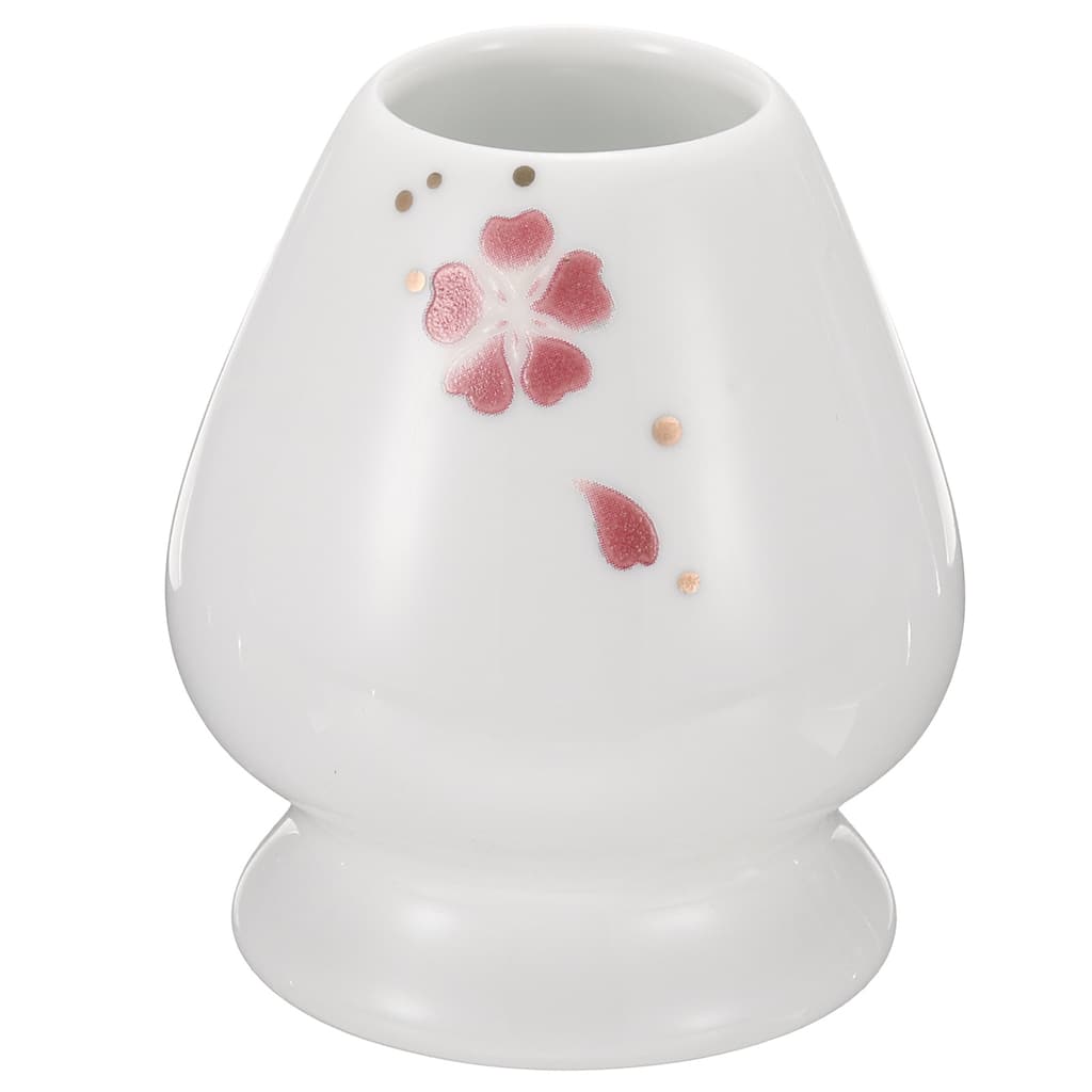 Ceramic Chasen Stand Matcha Whisk Holder Teas Set Whisks Stand Cherry