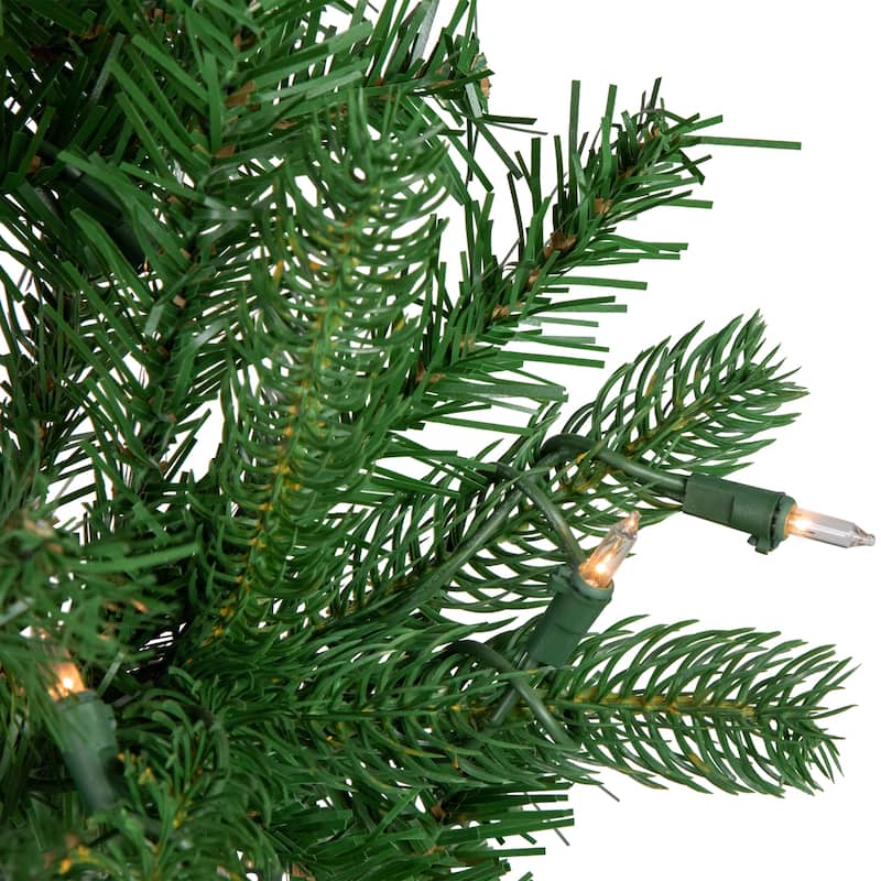 4' Pre-Lit Sierra Noble Fir Artificial Christmas Tree, Clear Lights - 4 Foot