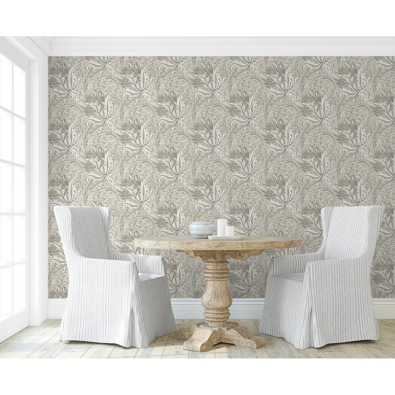 NextWall Floral Folly Peel and Stick Wallpaper