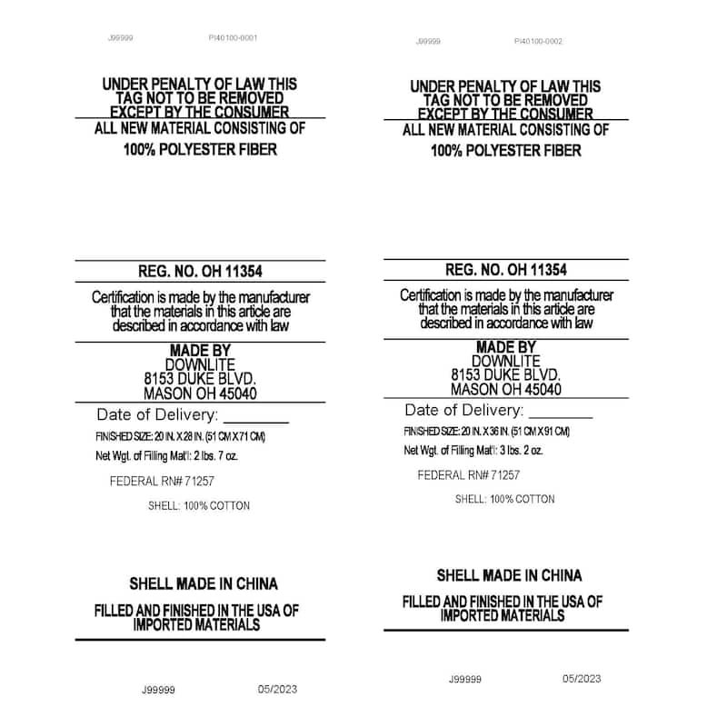 3-in-1 Adjustable Down Alternative Pillow By Stearns and Foster (Hypoallergenic)