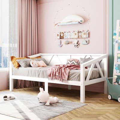 Twin size Wooden Daybed with Strong Support