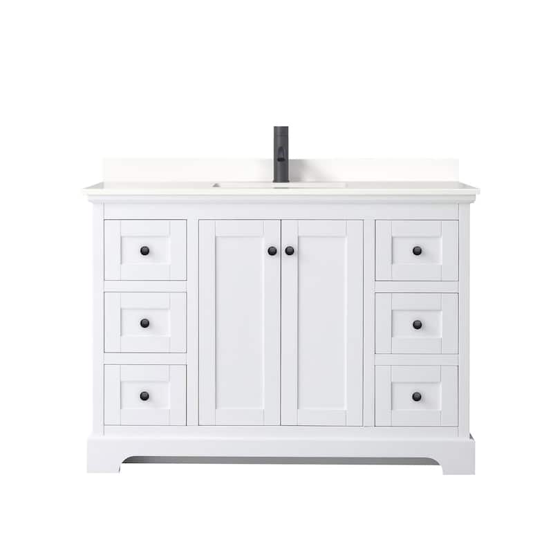 Wyndham Collection WCV232348S-QTZ-UNSMXX Avery 48" Free Standing