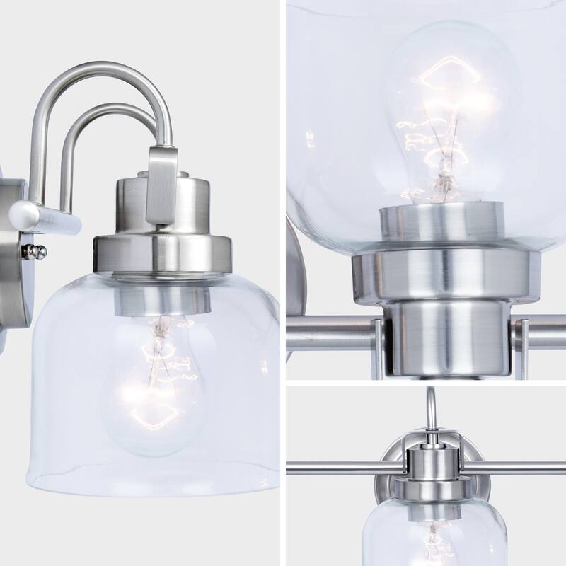 Brio Lighting Brighton Farmhouse 3-Light Dimmable Bathroom Vanity Light