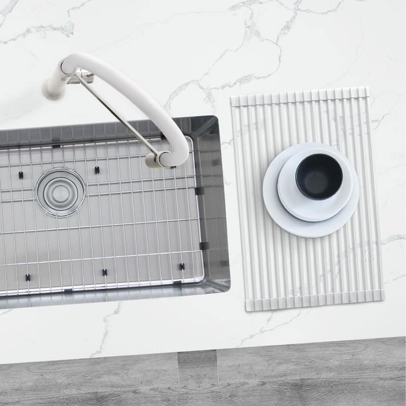 STYLISH Multipurpose Over Sink Roll-Up Dish Drying Rack
