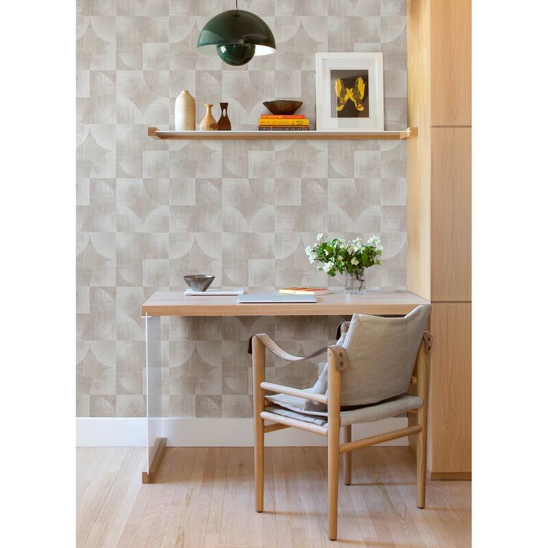 A-Street Prints Woodbine Rose Abstract Geometric Wallpaper