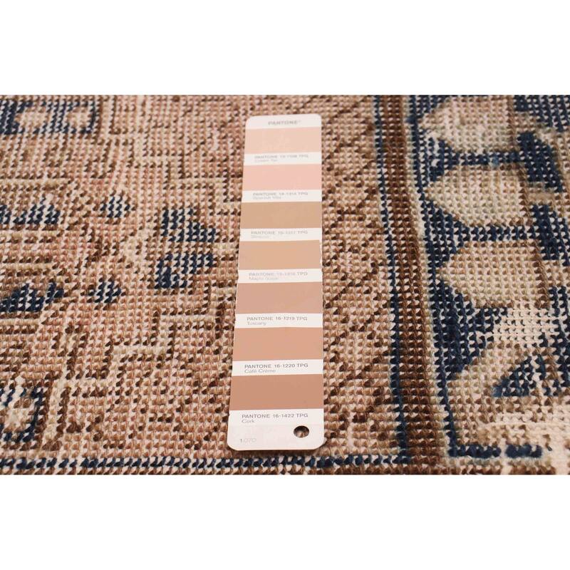 ECARPETGALLERY Hand-knotted Antalya Vintage Tan Wool Rug - 6'9 x 9'10