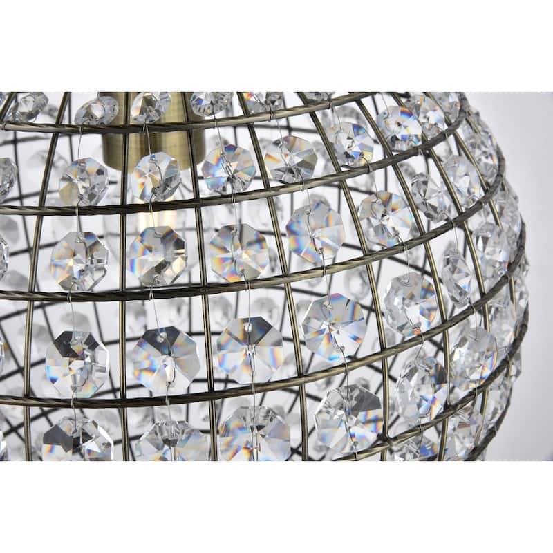 Ivy Court 1-Light 12 Inch Antique Bronze Pendant