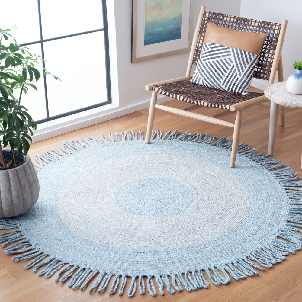 SAFAVIEH Handmade Cape Cod Szandra Farmhouse Polyester Rug