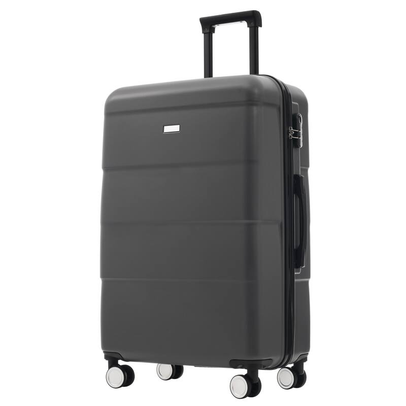 Hardshell Luggage Sets 3 Piece Double Spinner Wheels Suitcase with Handle Password Lock, Lightweight 20"+24"+28" Luggages