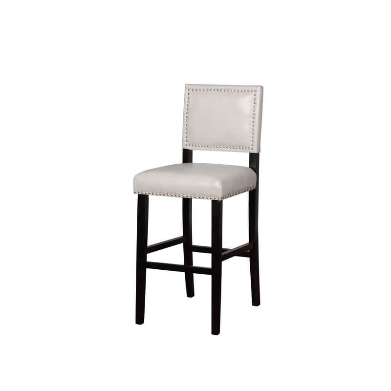 Garrett Faux Leather Dove Gray 30-inch Bar Stool - Dove Gray