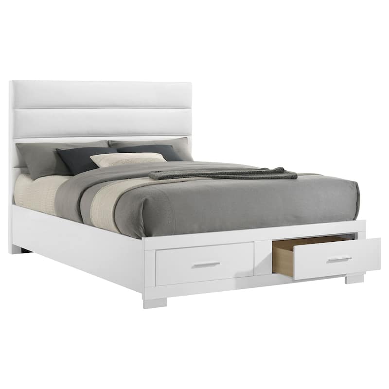 Felicity Storage Bed White High Gloss