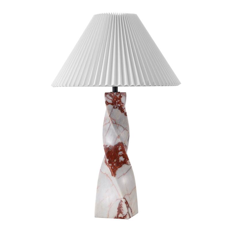 SAFAVIEH Couture Mayalenn Travertine Table Lamp - 18"W x 18"D x 29"H