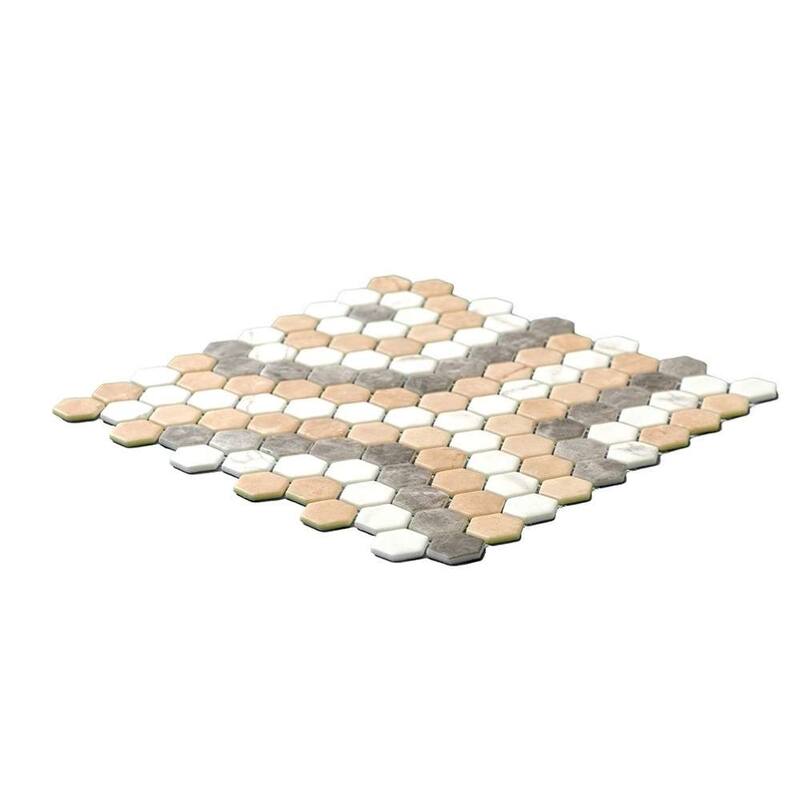 The Tile Life Eterna Hex 1x1 Glass Floor, Wall & Backsplash Tile