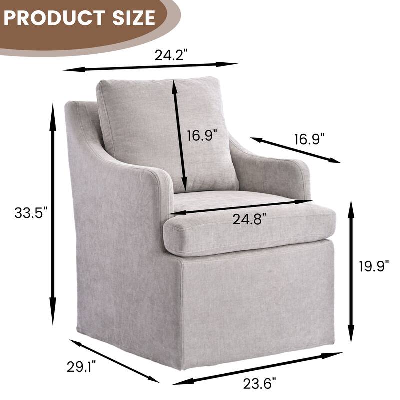 Upholstered Dining Chairs, Modern Kitchen Chairs Dinner Chairs with 4 Casters