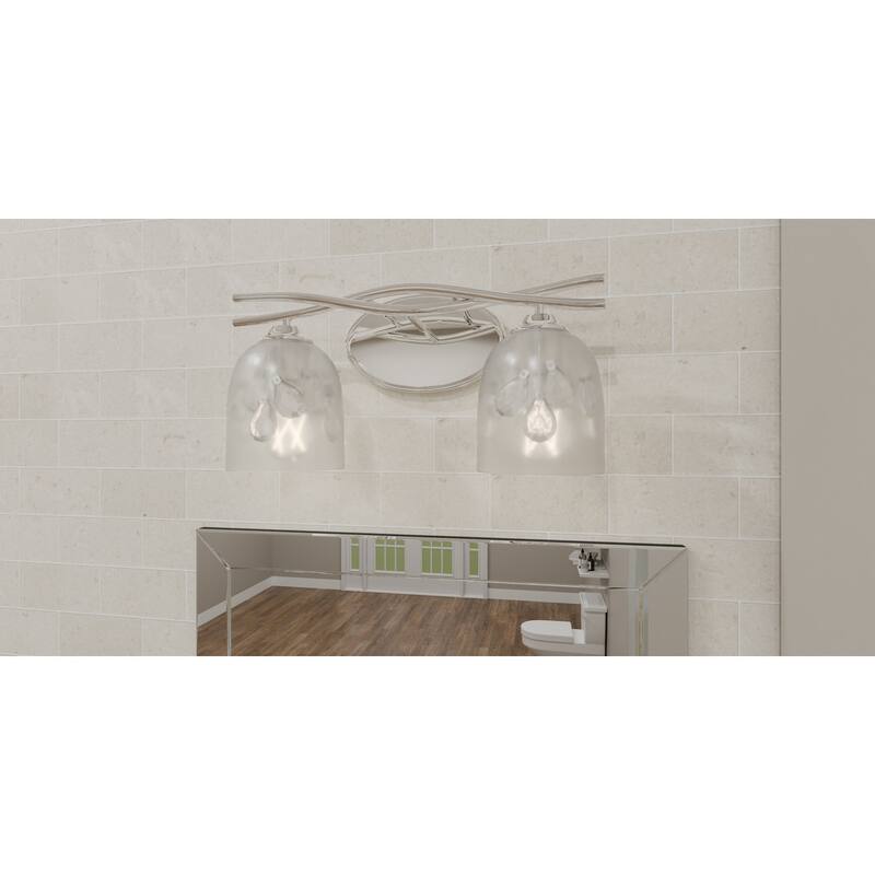 Ansley 2-Light Polished Chrome Bath Light
