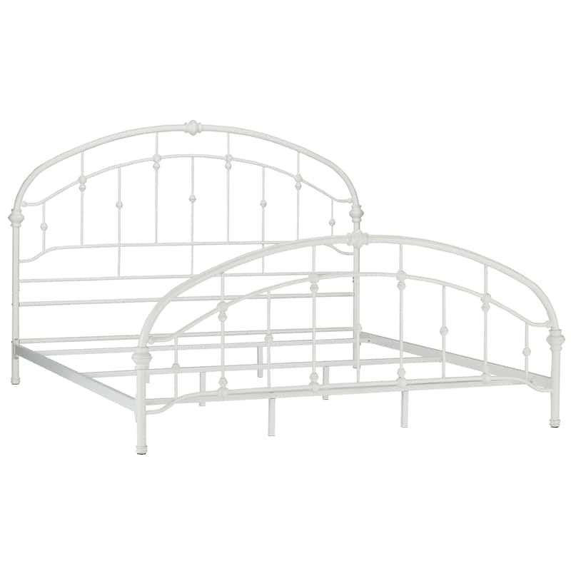 Lacey Round Curved Double Top Arches Victorian Iron Bed by iNSPIRE Q Classic