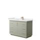 Option Light Green, Bronze Trim,White Cultured Marble Top