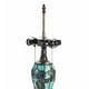 preview thumbnail 9 of 12, River of Goods Khelladi 20"H Tiffany-Style Stained Glass Multicolored Magna Carta Table Lamp - 14"L x 14"W x 20"H