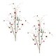 preview thumbnail 2 of 1, 2 Piece Set Jingle Bell Artificial Christmas Sprays 42"