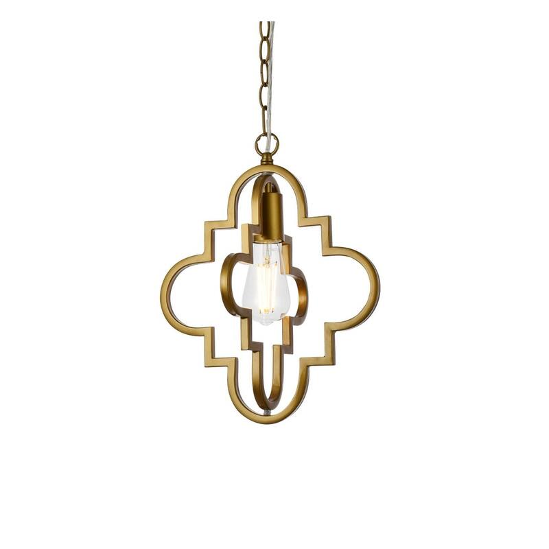 Sage 1 Light Pendant in black - 11 Inch
