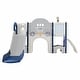 preview thumbnail 14 of 42, Versatile 9-in-1 Kids Slide Playset: Spaceship Design with Slide, Tunnel, Ring Toss, Whiteboard, and Basketball Hoop