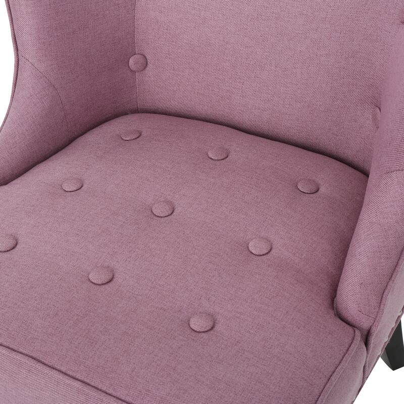 Lavender PUrple 28" Accent Chair with Waffle Stitching