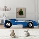 preview thumbnail 2 of 25, Twin Size Race Car-Shaped Storage Platform Bed with Hidden Storage