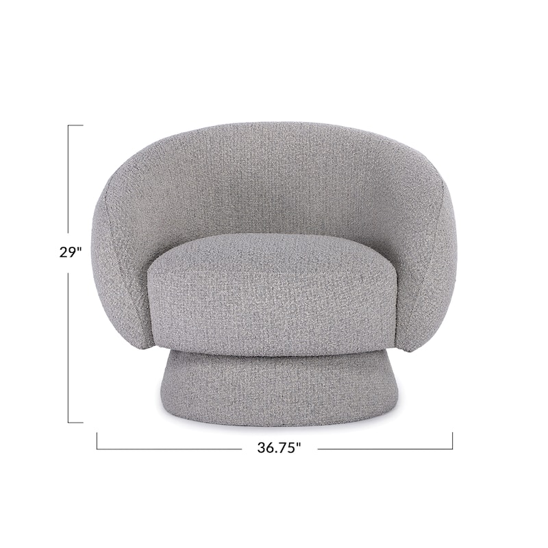 Bouclé Fabric Upholstered Chair