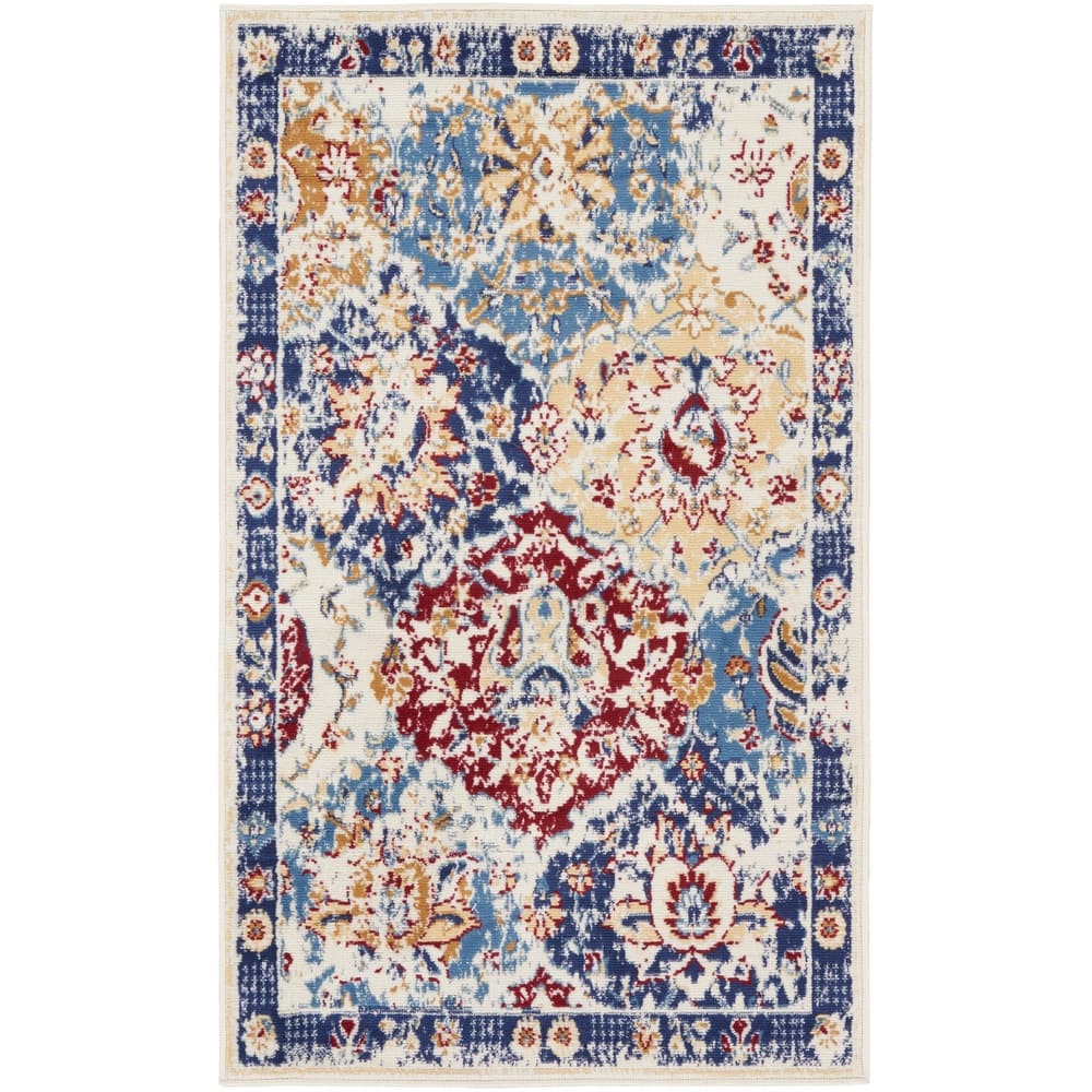 Nourison Grafix Vintage Boho Persian Border Area Rug