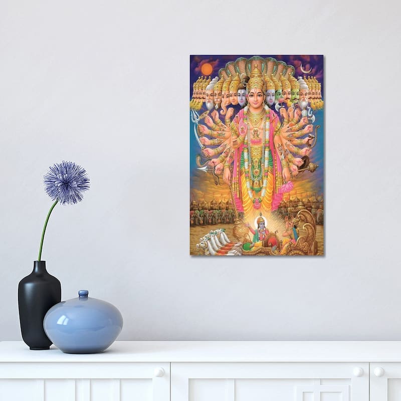 iCanvas "Hindu God Vishnu As Virat Swaroop" by Unknown Artist Canvas Print - 18x12x1.5