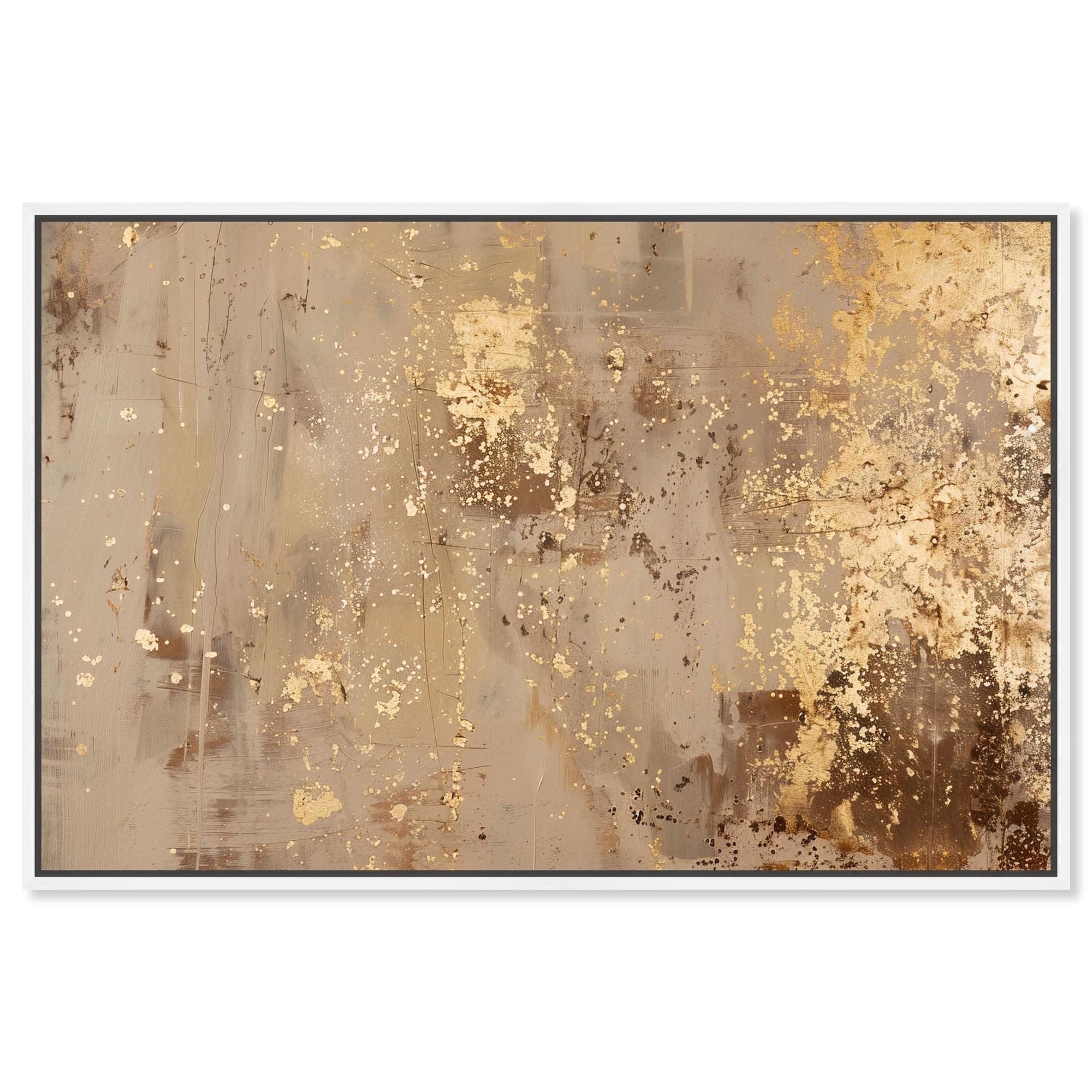Gilded Dust Canvas by Art Remedy