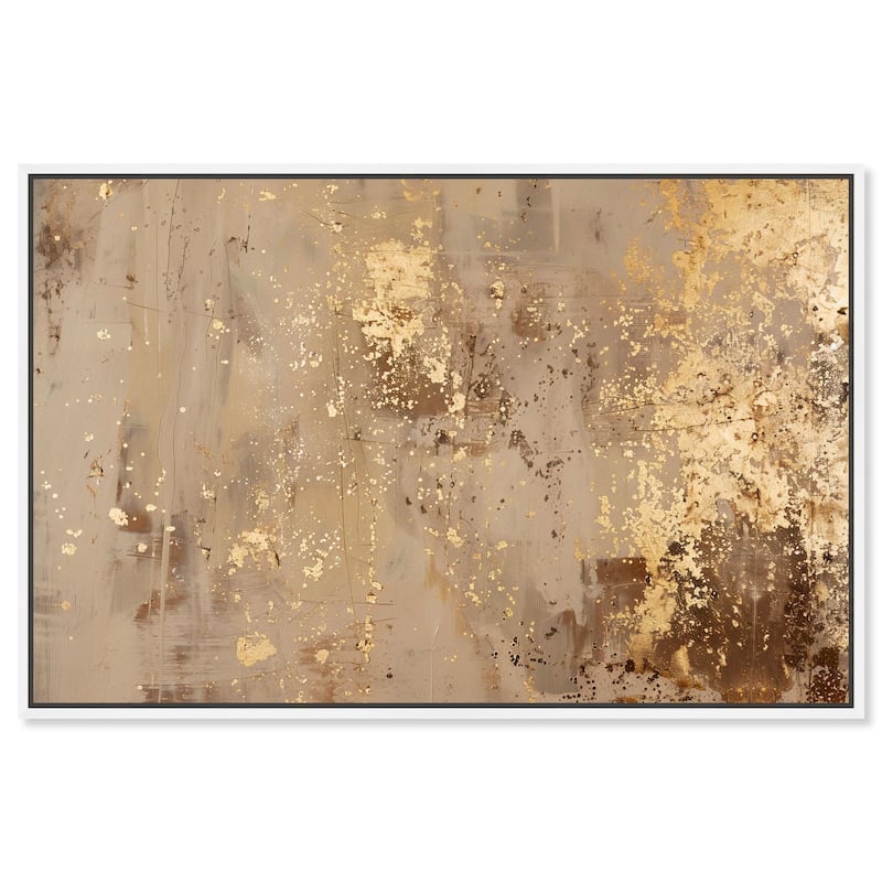 Gilded Dust Canvas by Art Remedy - White - 36" x 24"