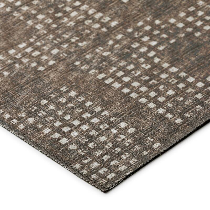 Indoor/ Outdoor Eleanor Modern Houndstooth Washable Rug