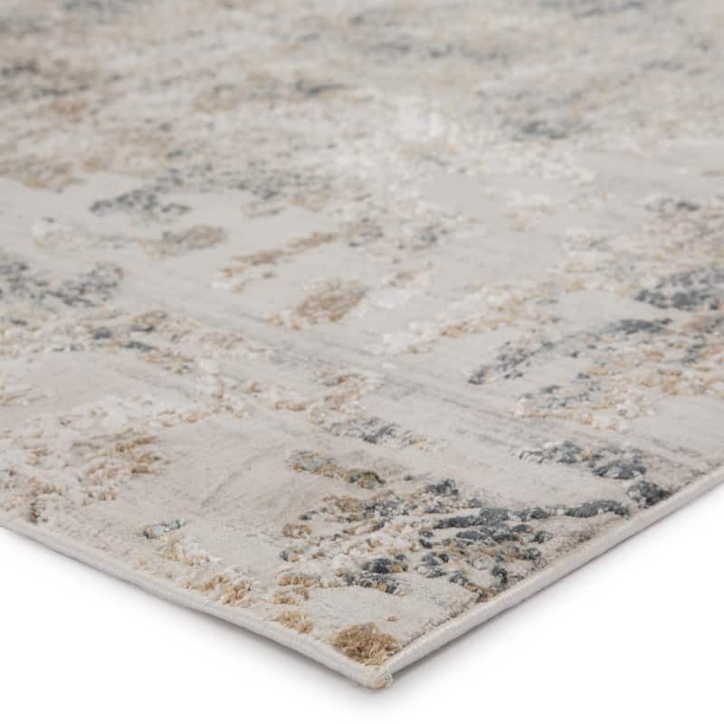 Nadine Geometric Ivory/ Grey Area Rug