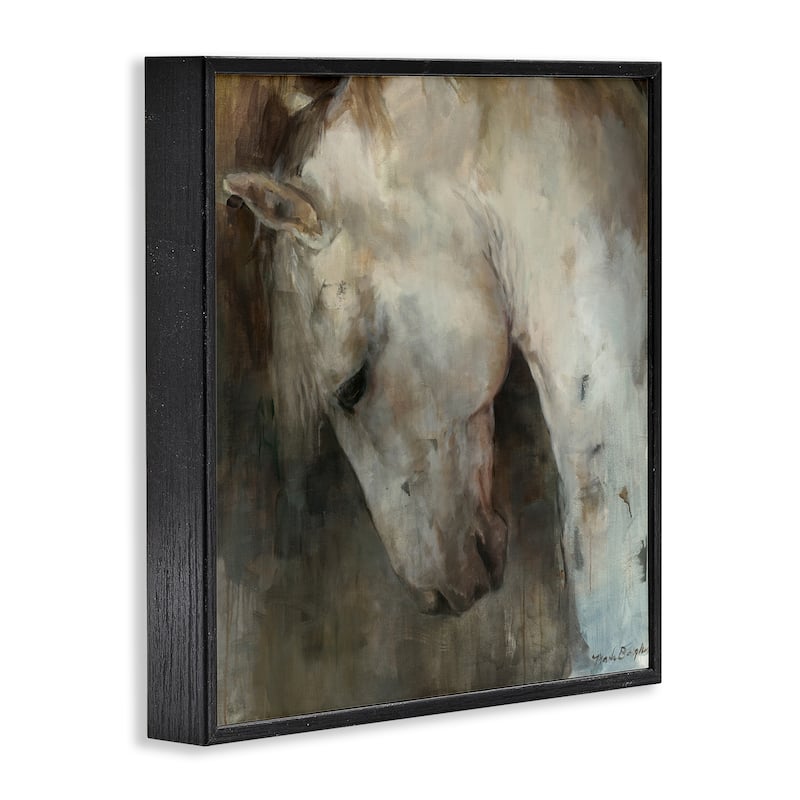 Stupell Rustic Horse Portrait Framed Giclee Art Design By Marilyn Hageman