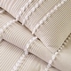 preview thumbnail 32 of 39, Harbor House Anslee Taupe 3 Piece 100% Cotton Yarn Dyed Duvet Cover Set with Overlap Closure Shams